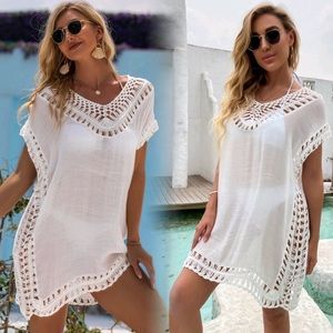 New Bohemian Crochet Beach Dress Top